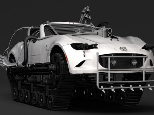 mad max mazda mx 5 maita crusher 3D Model