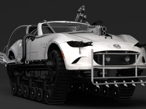 mad max mazda mx 5 maita crusher 3D Model