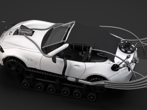 mad max mazda mx 5 maita crusher 3D Model