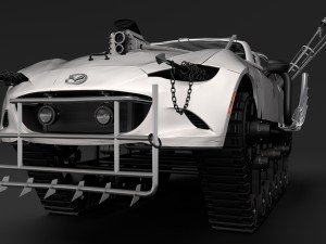 mad max mazda mx 5 maita crusher 3D Model