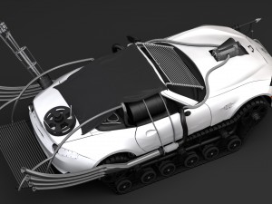mad max mazda mx 5 maita crusher 3D Model