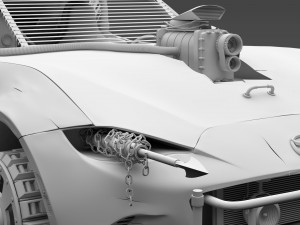 mad max mazda mx 5 maita crusher 3D Model