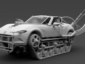 mad max mazda mx 5 maita crusher 3D Model