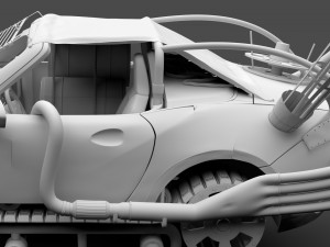 mad max mazda mx 5 maita crusher 3D Model