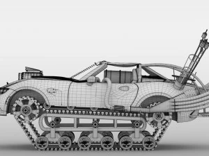 mad max mazda mx 5 maita crusher 3D Model