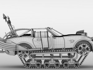mad max mazda mx 5 maita crusher 3D Model