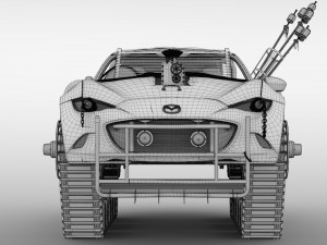 mad max mazda mx 5 maita crusher 3D Model