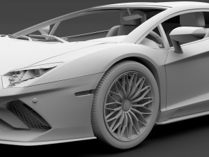 lamborghini aventador s 2018 3D Model