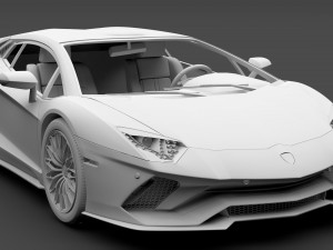 lamborghini aventador s 2018 3D Model