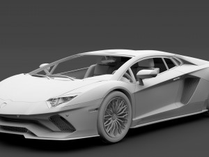 lamborghini aventador s 2018 3D Model