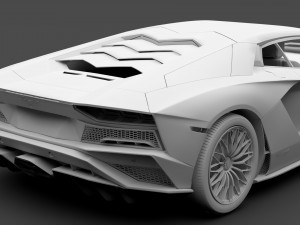 lamborghini aventador s 2018 3D Model