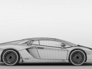lamborghini aventador s 2018 3D Model