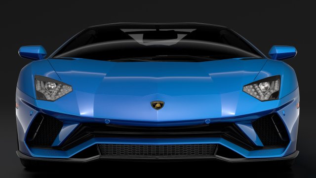 lamborghini aventador s roadster 2018 3D 模型 .c4d .max .obj .3ds .fbx .stl .blend 