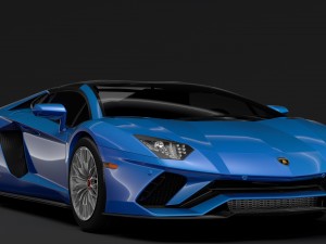 lamborghini aventador s roadster 2018 3D 模型