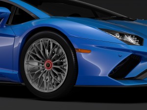 lamborghini aventador s roadster 2018 3D 模型
