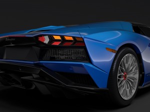 lamborghini aventador s roadster 2018 3D 模型