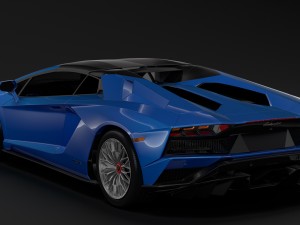 lamborghini aventador s roadster 2018 3D 模型
