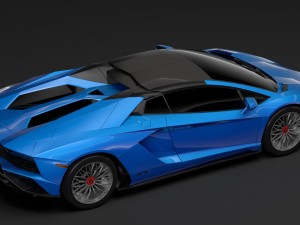 lamborghini aventador s roadster 2018 3D 模型
