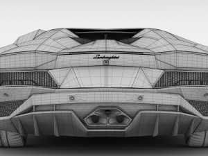lamborghini aventador s roadster 2018 3D 模型