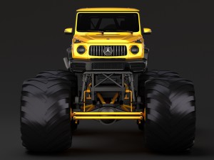 monster truck mercedes amg g 65 3D Model
