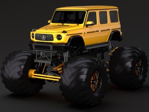 monster truck mercedes amg g 65 3Dモデル