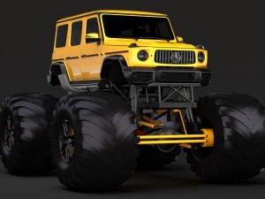 monster truck mercedes amg g 65 3Dモデル