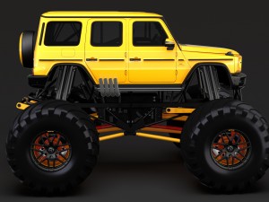 monster truck mercedes amg g 65 3Dモデル