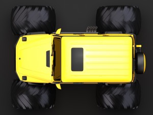 monster truck mercedes amg g 65 3Dモデル