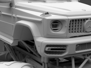 monster truck mercedes amg g 65 3Dモデル