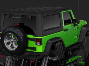 monster truck jeep wrangler rubicon recon 3D Model