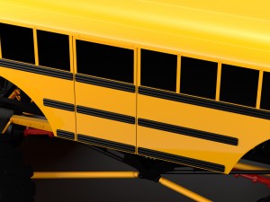 monster truck school bus 3D Model