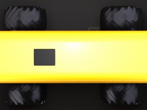 monster truck school bus 3D Model