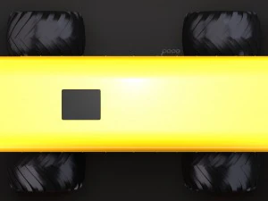 monster truck school bus 3D Model