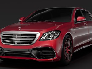 mercedes amg s 63 4matic v222 2018 lang Model 3D