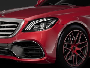 mercedes amg s 63 4matic v222 2018 lang Modelo 3D