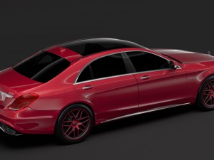 mercedes amg s 63 4matic v222 2018 lang Modelo 3D