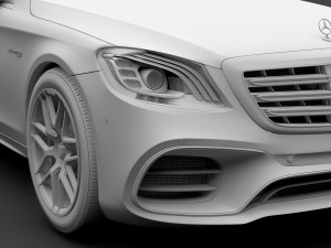 mercedes amg s 63 4matic v222 2018 lang Modelo 3D
