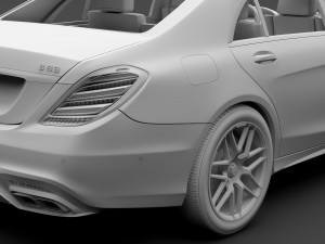 mercedes amg s 63 4matic v222 2018 lang Modelo 3D