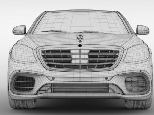 mercedes amg s 63 4matic v222 2018 lang Modelo 3D