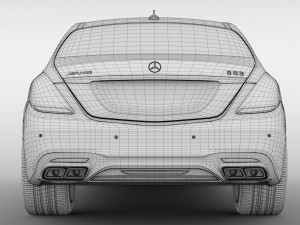 mercedes amg s 63 4matic v222 2018 lang Modelo 3D
