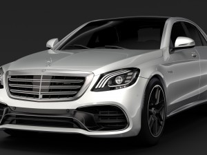 mercedes amg s 63 4matic w222 2018 Modèle 3D