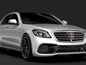 mercedes amg s 63 4matic w222 2018 Modèle 3D