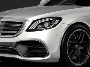 mercedes amg s 63 4matic w222 2018 Modèle 3D