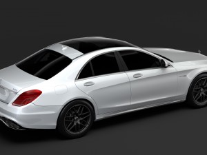 mercedes amg s 63 4matic w222 2018 Modèle 3D