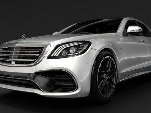 mercedes amg s 63 4matic w222 2018 Modèle 3D
