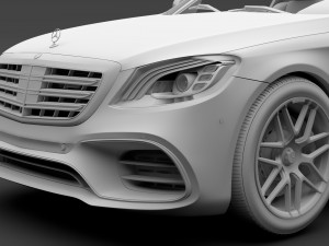 mercedes amg s 63 4matic w222 2018 Modèle 3D