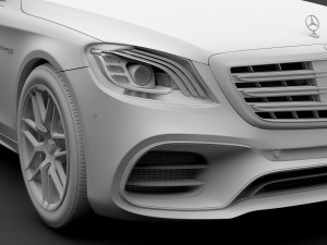 mercedes amg s 63 4matic w222 2018 Modèle 3D