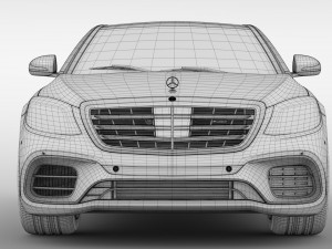 mercedes amg s 63 4matic w222 2018 Modèle 3D