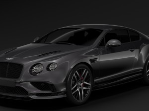 bentley continental supersport 2018 3D 모델