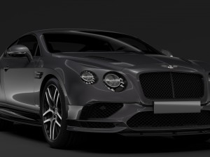 bentley continental supersport 2018 3D 모델